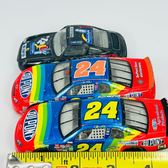 VTG Stock Car Lot Of 3 Jeff Gordon 24 And Burago Porsche 911 AS IS LOOSE - Picture 10 of 10